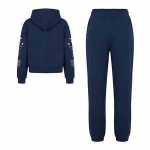 Conjunto Deportivo Informal con Capucha de Alta Calidad, Ropa Deportiva Sólida, Chándal Personalizado Antiestático, Transpirable, de Secado Rápido, Ropa de Invierno para Mujer - Product Image 2