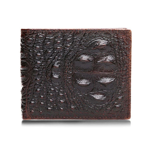 <b>Men's</b> Genuine Leather Slim <b>Wallet</b> Fold Closure Minimalist Design Brown Color Daily Use - Product Image 5