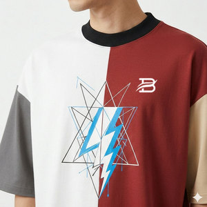 เสื้อยืดทรงบ็อกซี่ผู้ชายแบบเป็นมิตรต่อสิ่งแวดล้อม ผลิตจากโรงงานโดยตรง เนื้อผ้านุ่มสบาย รับออกแบบตามสั่ง ขายส่ง - Product Image 2