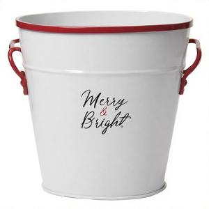 Jardinière en métal galvanisé Northlight Charm pour décor de jardin de Noël Idéal pour planter des fleurs d'hiver près des entrées ou des sentiers - Product Image 4