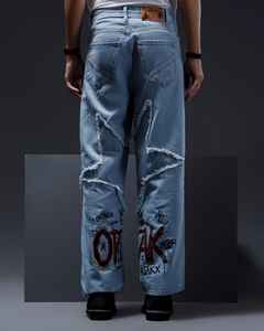 Nuevos Parches Bordados Personalizados, Pantalones de Lona Transpirable, Lavado Claro, Corte Recto, Cintura Alta, Ajuste Regular, Estilo Vintage, Ecológicos - Product Image 3