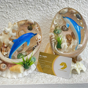 Souvenir de réfrigérateur personnalisé en usine, en forme d'ancre de mouette, orné de perles polies, thème nautique, Tahiti, Santorini, Floride, océan, marine, dauphin, tortue de mer - Product Image 2