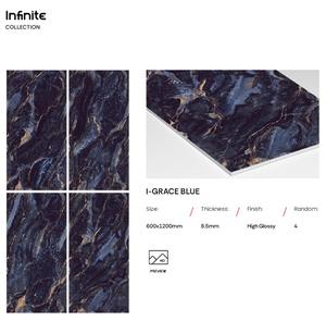 Azulejos de Porcelana Antideslizantes de Alto Brillo de 600x1200 mm, Diseño de Mármol de Fábrica para Baño, Hotel y Sala de Estar - Product Image 4