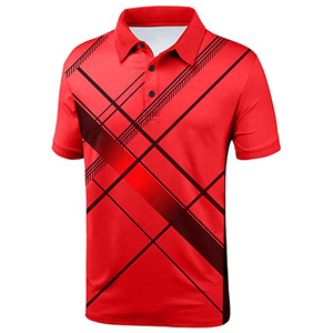 Polos transpirables de alta calidad transpirables con estampado completo de verano de manga corta Polos casuales de moda para hombres - Product Image 4
