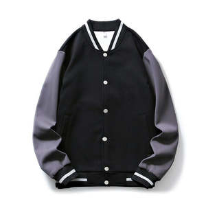 Chaqueta universitaria de algodón para hombre, algodón suave y duradero, OEM, ODM, directo de fábrica, ropa deportiva de moda personalizada, ropa de calle, prendas de vestir exteriores - Product Image 4