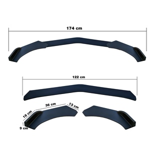 Splitter Universale Sotto il Paraurti, Accessorio per Paraurti Auto - Product Image 1