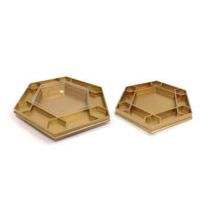 Meilleure vente plateau décoratif en laque au design moderne plateau octogonal écologique de haute qualité en métal durable et écologique - Product Image 1