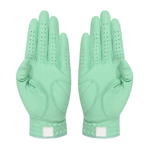 Gants de golf en cuir antidérapants personnalisés pour hommes et femmes en peau de mouton respirante à prise souple style uni pour l'extérieur avec logo personnalisé - Product Image 6