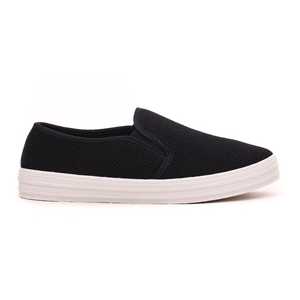 Negro Baloncesto Estilo Casual Slip-On Zapatos WN6139 - Product Image 3