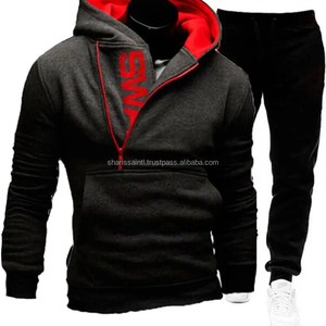 Winter <b>Men</b> Tracksuit Fashion <b>Men</b> <b>2</b> <b>Pieces</b> <b>Set</b> Sweatshirt + Sweatpants Sportswear Zipper Hoodies Casual <b>Mens</b> Clothing - Product Image 6