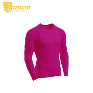 T-shirt de protection anti-UV pour homme en polyester et élasthanne respirant, impression numérique personnalisée, évacuation de l'humidité, respectueux de l'environnement, manches longues - Product Image 1