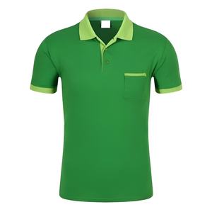 Camiseta Polo de algodón de manga corta bordada personalizada para hombre con logotipo - Product Image 1