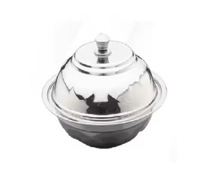 Casserole argentée brillante polie pour la cuisine et la soupe chaude de table et la marmite de cuisine Produit chaud - Product Image 3