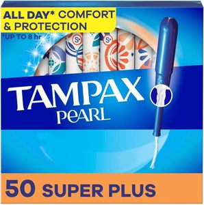 สำหรับผ้าอนามัยแบบสอด tampax Pearl tampons Super PLUS ดูดซับ100% รั่วและปราศจากกลิ่นไม่มีกลิ่นและถักเปียด้วย leakguard 50สำหรับทำความสะอาด - Product Image 5