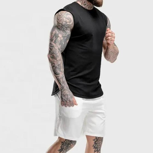 เสื้อแขนกุดไรน์สโตนสำหรับผู้ชายชุดแนวสตรีทโอเวอร์ไซส์แห้งเร็วระบายอากาศได้ดีสำหรับฤดูร้อน - Product Image 6