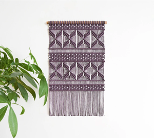 Vente chaude Macramé Feuille Tenture Murale Macramé Tenture Murale Art-Salon Décor Boho Décor À La Maison Salon Décor - Product Image 1