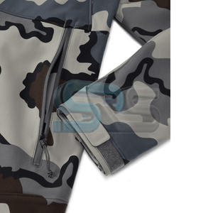 Veste de chasse à la mode pour hommes veste d'hiver extérieure en toile imperméable Softshell avec poches conception confortable et chaude - Product Image 3