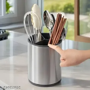 Soporte de utensilios de metal resistente a la oxidación para mostrador de cocina, perfecto para organizar cucharas, cucharones y utensilios de cocina a precio mayorista - Product Image 5