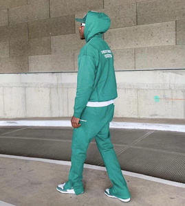 Chándal Personalizado para Hombre, Estilo Holgado, Sudadera con Media Cremallera, 100% Algodón, Bordado y Estampado - Product Image 4