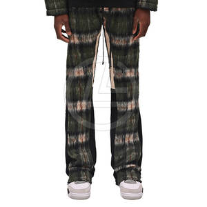 Pantalon de survêtement décontracté pour homme, taille mi-haute, en mélange de mohair, avec une sensation légère et une option ourlet évasé, coupe classique - Product Image 4