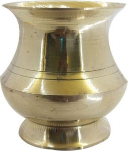Nouveau pot en laiton poli Lota Kalash, pot à eau, temple, festival, culte, Navratri, Puja, décoration religieuse pour la maison, cadeau - Product Image 3