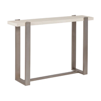 Table Console en métal laiton antique Table d'appoint murale Home Hotel Decor Usage Table design avec dessus en verre Meubles d'aspect moderne