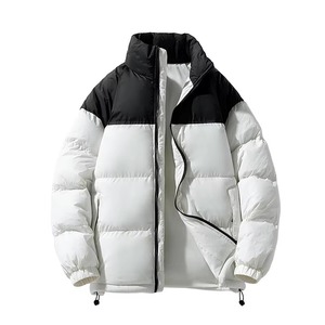 Factory Price Custom Men's Winter <b>Waterproof</b> <b>Padded</b> Bubble <b>Jacket</b> Quilted Outdoor Canvas Puffer with Hooded Collar - Product Image 3