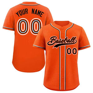 Camiseta de Béisbol Retro Unisex Personalizada al por Mayor, Diseño a Rayas con Impresión Digital, Logotipo Bordado, Número 2026, Cuello en V, Bolsillos, 220g - Product Image 2