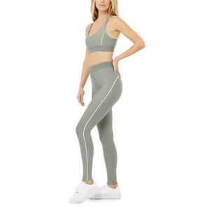 La mejor oferta, conjuntos de Yoga ligeros para damas, ropa de gimnasio de cintura alta, conjunto de sujetadores, conjunto de ropa deportiva con estampado internacional estándar - Product Image 2