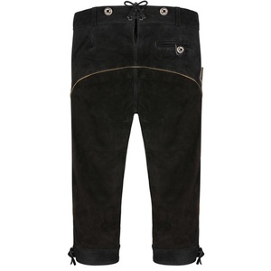 Haute Qualité Autrichien Lederhosen Long et Pantalon Court En Cuir Déchiré Look Vintage Brodé Bavarois Shorts pour Hommes - Product Image 4