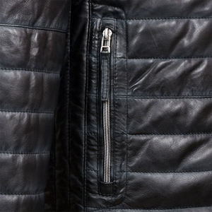 2025แจ็กเก็ตหนังผู้ชายสีดำแนววินเทจ, แจ็กเก็ตขี่จักรยานลำลองฤดูหนาว - Product Image 5