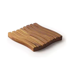Posavasos de madera de olivo con revestimiento impermeable natural de fuentes sostenibles de artesanía creciente - Product Image 3