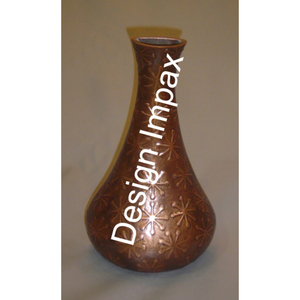 Plantes artificielles laquées, vase à fleurs, design martelé, pot à fleurs en métal pour chambre à coucher, salon, accessoires de sol - Product Image 5