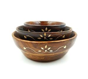 Bol à dattes de haute qualité, forme de bouteille arrondie, en bois écologique, disponible en design personnalisé pour servir des bonbons et des dattes - Product Image 1