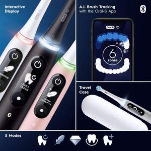 แปรงสีฟันไฟฟ้า Oral-B IO Series 6 Sonic จำนวน1ชิ้นพร้อมหัวแปรงโอปอลสีเทา1อัน - Product Image 4