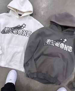 Sweat à capuche homme 100% coton coupe-vent écologique anti-rides anti-rétrécissement motif solide bouffée à capuche XL pour tout - Product Image 6