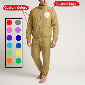 Ensemble de survêtement de course léger pour hommes, respirant, en nylon, coupe-vent, jogging en plein air, tenue de sport, équipement d'entraînement - Product Image 4