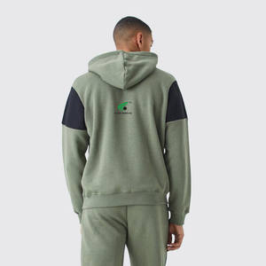 Survêtements pour hommes 100% coton coupe ajustée jogging sweat à capuche et pantalon de jogging ensemble de vêtements de sport deux pièces confortables nouvel arrivage - Product Image 3