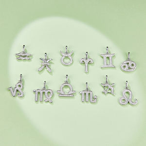 Collana RINNTIN SMN56 in Argento 925 con Moissanite Colore D VVS, Pendente dei Dodici <span class=keywords><strong>Segni</strong></span> <span class=keywords><strong>Zodiacali</strong></span> - Product Image 5