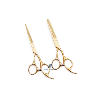 Ciseaux de coupe de cheveux de salon et ciseaux à effiler ensemble outils de coiffure à bords tranchants pour coiffeur coiffeur style et toilettage - Product Image 4