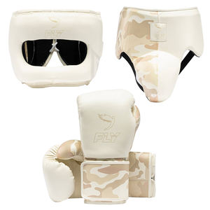 Nouveauté, qualité supérieure, ensemble de boxe personnalisé avec impression UV, gants de boxe en cuir avec fermeture auto-agrippante, protège-tête, protège-aine, protège-visage complet - Product Image 1