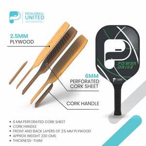 Pickleball United Powerdrive Playset Precision <b>Control</b> <b>with</b> Durability Honeycomb Core USAPA Approved for Training Entertainment - Product Image 2