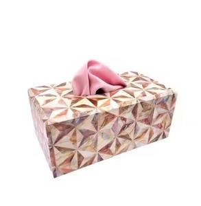 Caja de servilletas con incrustaciones de hueso de alta calidad duradera, soporte de pañuelos hecho a mano moderno para vajilla, productos indios, mesa decorativa - Product Image 6