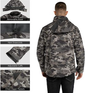 Winter Outdoor Waterproof <b>Jacket</b> Soft Shell <b>Jackets</b> for Men - Product Image 2