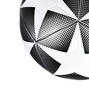 2025 Nuevo diseño Tamaño 5 Balón de fútbol con unión térmica Alta retención de aire Directo de fábrica OEM Servicio de tamaño estándar PU Balón de fútbol - Product Image 5