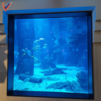 Aquariums transparents de bonne qualité résistants à la chaleur de grande taille, réservoir d'aquarium en acrylique