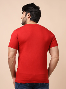 เสื้อยืดผ้าฝ้าย100% พื้นฐานสำหรับผู้ชายเสื้อแขนสามส่วนคออเนกประสงค์เสื้อพิมพ์ลายใส่สบายใส่ได้ทั้งวันสไตล์แฟชั่นง่ายๆ - Product Image 6