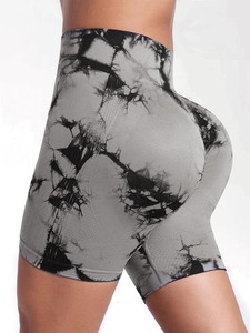 กางเกงขาสั้นสำหรับเล่นโยคะของผู้หญิงกางเกงขาสั้นแบบลำลองสำหรับยกกระชับก้นกางเกงขาสั้นสำหรับเล่นฟิตเนสเล่นกีฬาแบบผูกย้อมสีสำหรับ2025 - Product Image 2