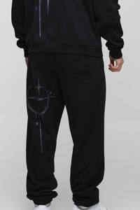 Vente en Gros Logo Personnalisé Grand Surdimensionné Boxy Homme Graffiti Imprimé Survêtement à Capuche & Jogger Ensemble 2 Pièces Streetwear Survêtement pour Hommes - Product Image 6