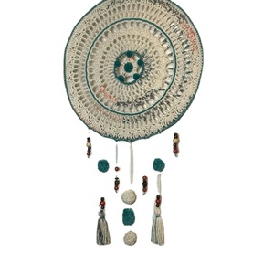 เครื่องดักความฝันโบโฮถักด้วยมือ,ของตกแต่งบ้านต้นไม้แห่งชีวิตของขวัญวันแม่เครื่องดักฝันทำจากไม้หวายสำหรับห้องนอน - Product Image 1